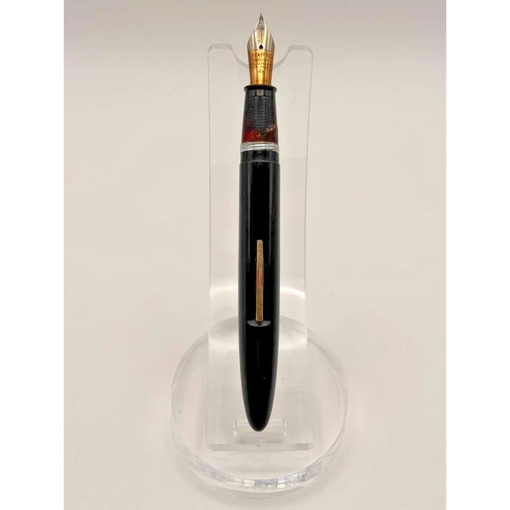 Vintage Sheaffer Balance 875 Fountain Pen 14K Gold Two Tone Nib Lever Fill As Is